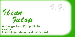 ilian fulop business card